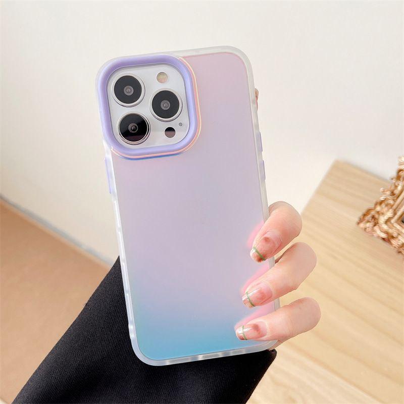 Luxury Anti Shock Laser Matte Transparent Soft Case For iPhone 14 13 12 11 Pro Max XS XR X 8 7 Plus SE3 Lens Protection Cover