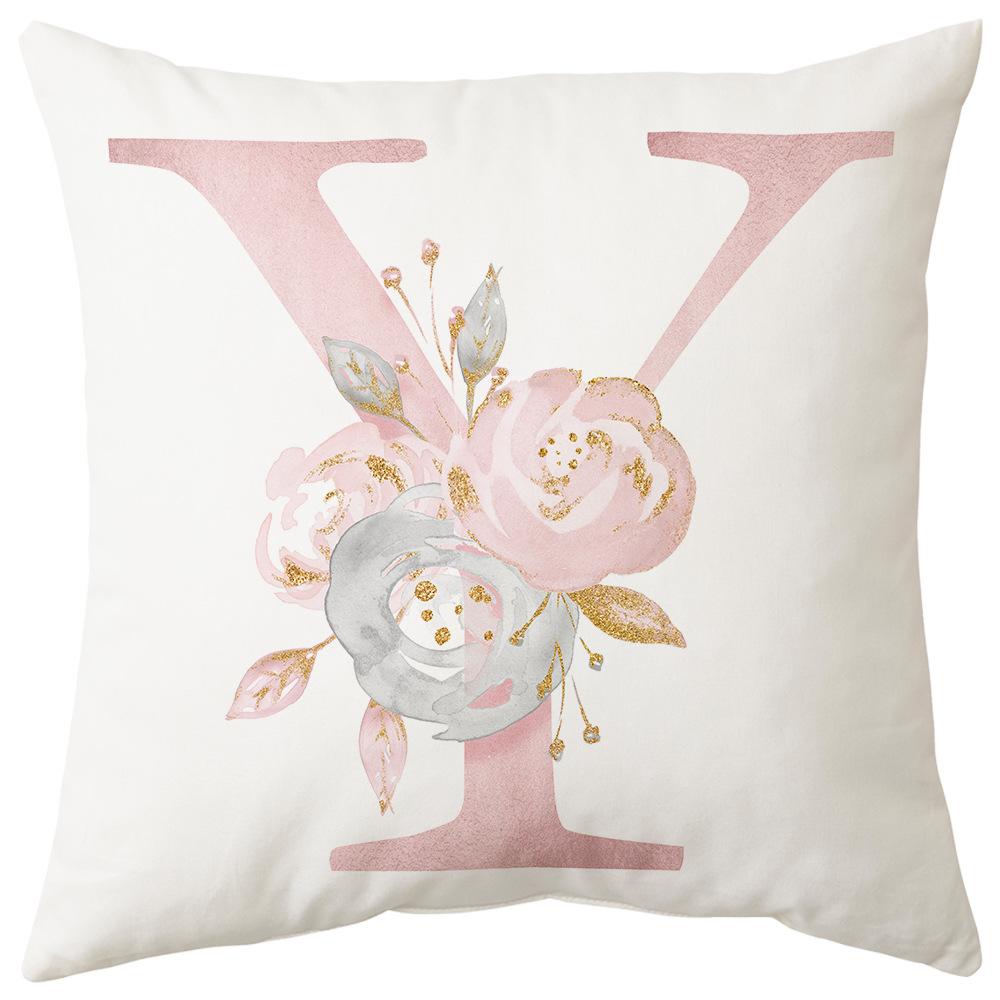 Pillow Cover Letter Valentine's Day Living Room Sofa Pillow Car Waist Pillow Pillow Cover Bedroom