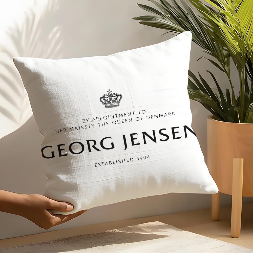 Georg Jensen Pillow Case Linen Cushion Covers For Decorative Sofa Home Pillows Case Car Chair Pillows Cases