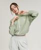 Leijibi Cool Touch Airlight Crop Loose Fit Women'S Zip-Up Rash Guard Olive
