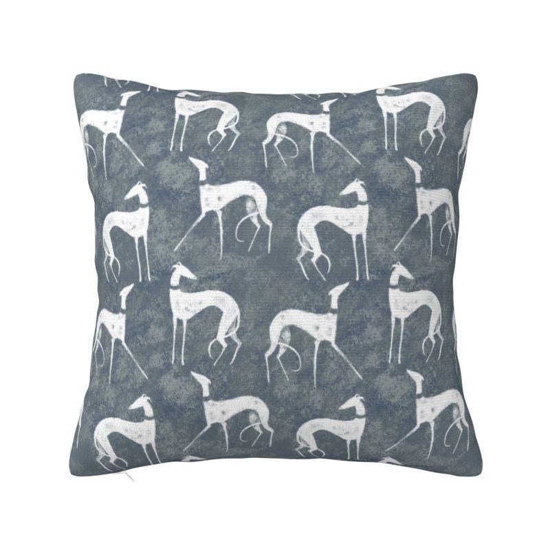 Greyhound Semaphore Nordic Throw Pillow Cover Decoration Whippet Sighthound Dog Car Cushion