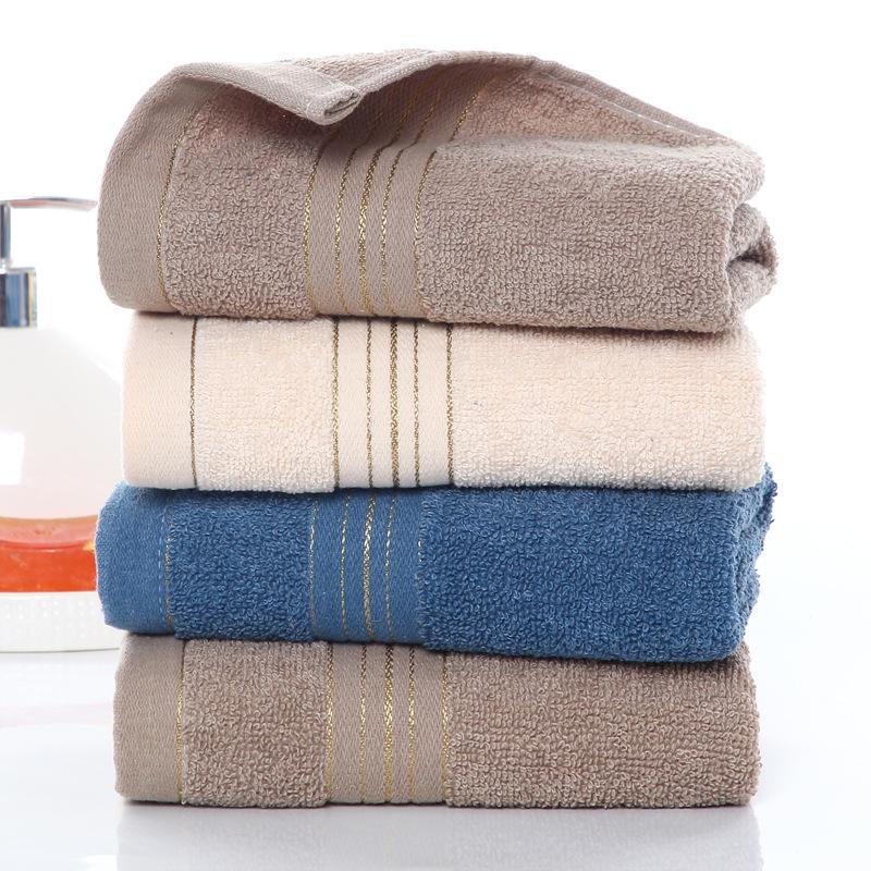 Embroidered Pure Cotton Adult Towel - Thick, Absorbent & Soft