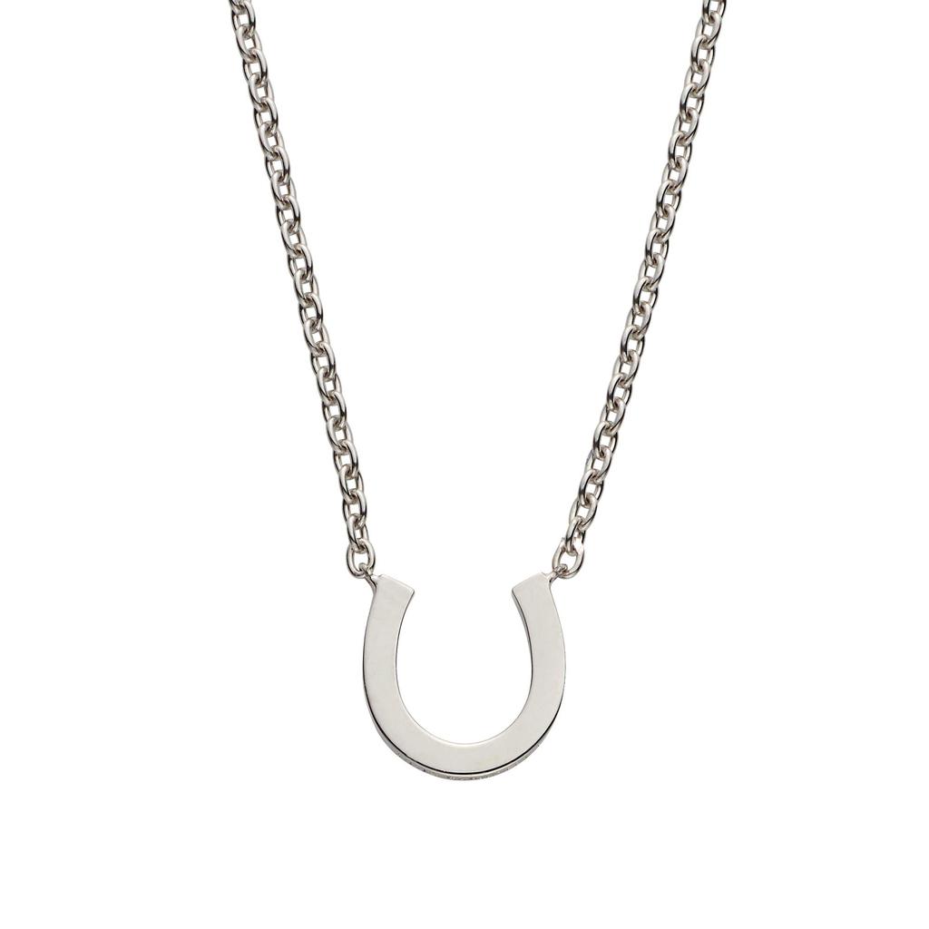 L.A.H. Vendome Aoyama Sterling Silver Horseshoe Necklace for Men, HS6N011850DZ