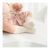 [HAYAHARU] Baby Socks, Set of 3, Baby Socks, Plain, 100% Cotton, Newborn Gift, Present, Baby Shower, Breathable, Soft, Non-slip, Spring, Summer,