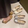 Internet celebrity with skirt fairy style Mary Jane single shoes temperament Shu Yinglun style small leather shoes