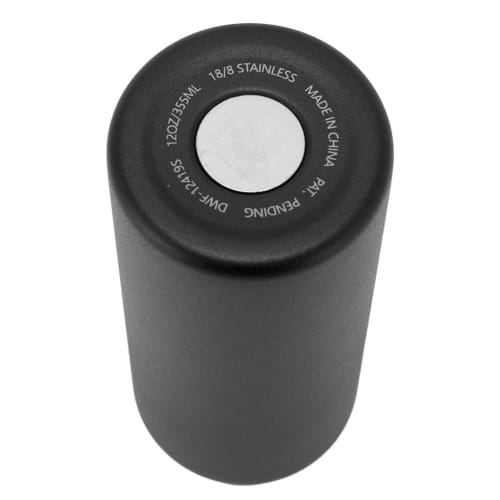 REVOMAX 2 SLIM Water Bottle, 355mL, One-Touch Vacuum Insulated, Keeps Hot or Cold, Suitable for Carbonated Water, DWF-12419S, Onyx Black