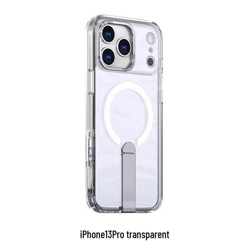 CAXITON Magnetic Stand Clear Case for iPhone 13 Pro