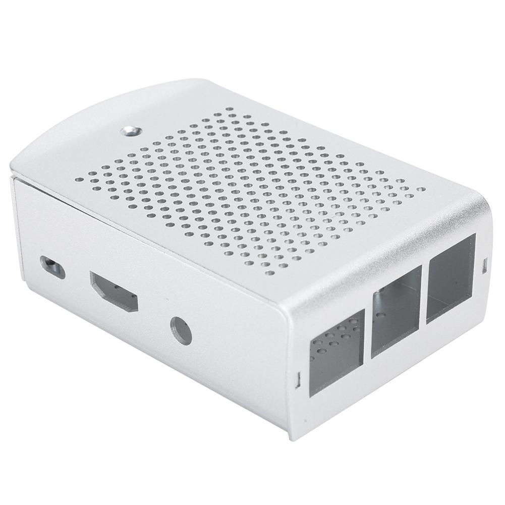 Aluminum Alloy Case for Raspberry Pi 3 b 2B Motherboard Cooling Protective Box Silver