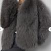 Fur Artificial Fur Fur Jacket Short Fashion Imitation Fox Fur Jacket Fluffy Plush Women's Clothing Winter