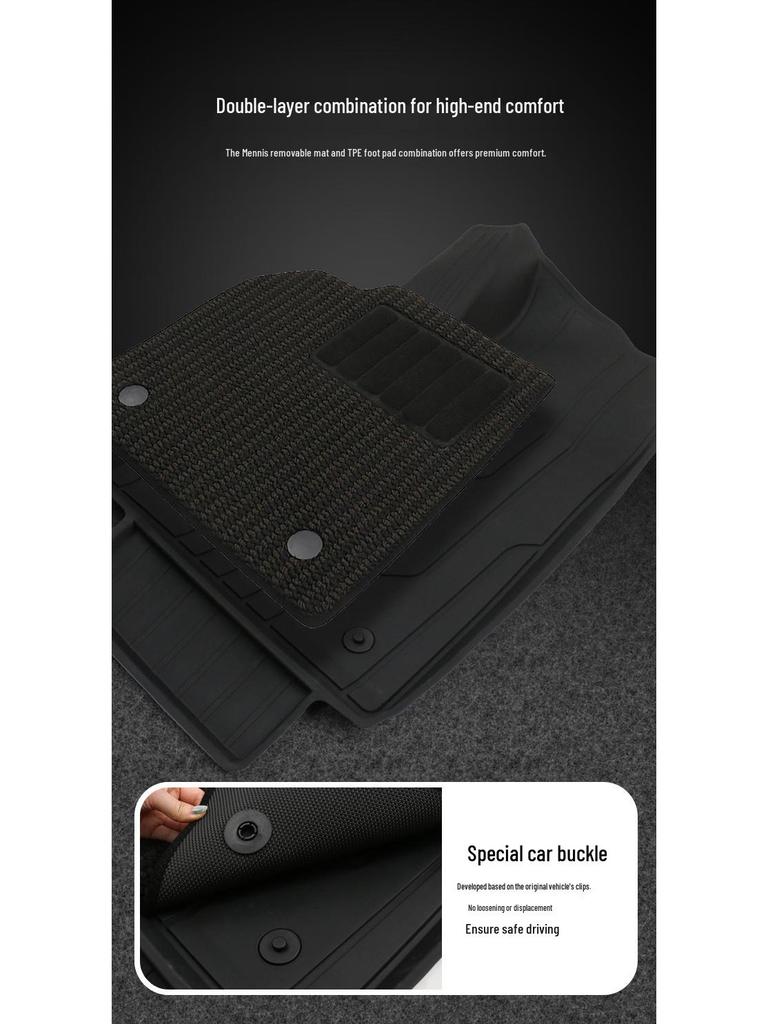 Telsa Model Y Full-Coverage Right-Hand Drive Floor Mats - Ideal Accessories