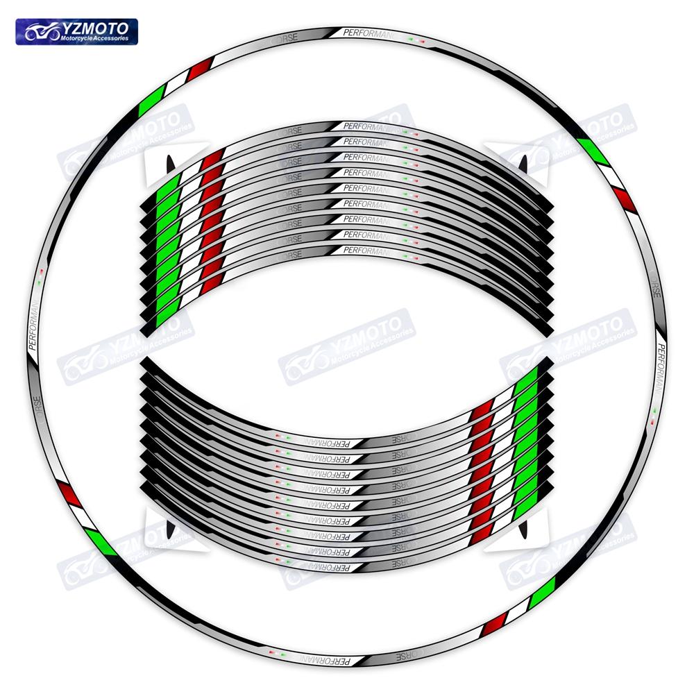For V4 1199 899 1098 848 1199 1198 1299 Motorcycle 17 Inch Racing Wheel Sticker Decal Reflective Hub Rim Decorative Stickers