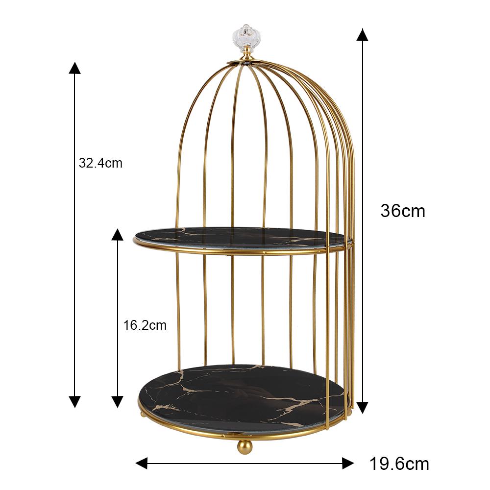 Storage Rack Light Luxury Finishing Table Rack Nordic Style Skin Care Product Bird Cage Rack