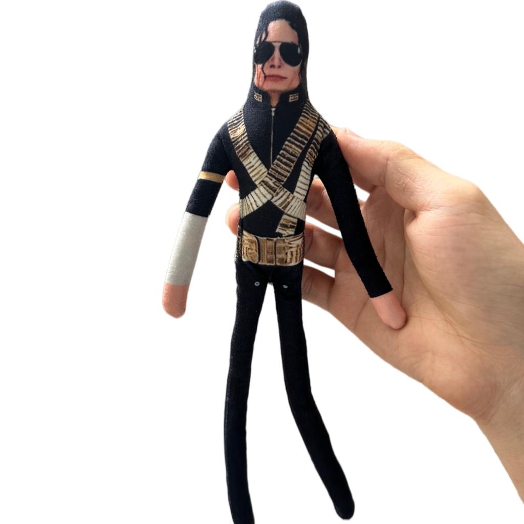 New Newest Style Michael Jackson Cosplay Prop Doll Plush Filled Figure Dolls Room Decoration Abstract Joint Mobility Props Gift