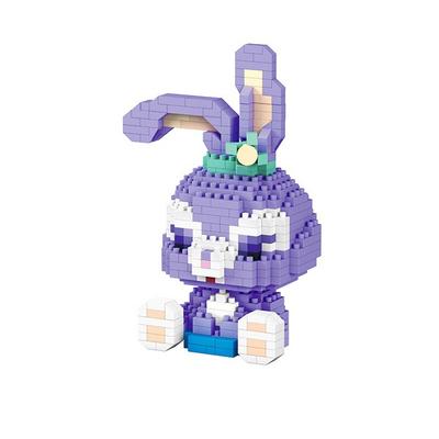 LBOYU Animal Character Nanoblock 7152by, Purple Rabbit, Korean Popular Toys