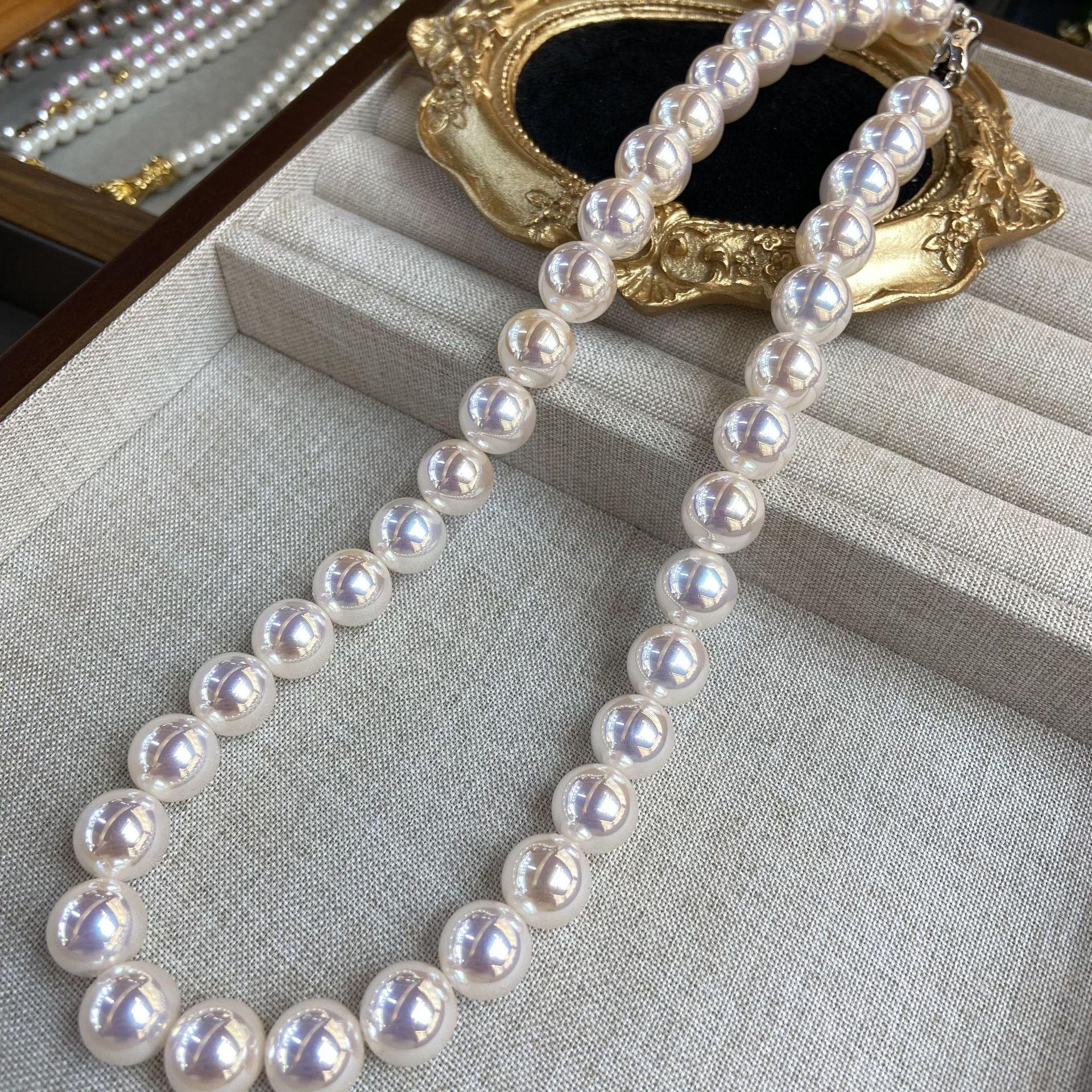 

Ожерелье из белых бусин Tianni 10-12 мм