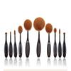 Classic Makeup Brush Set 10 Pieces With Synthetic Fibers For Flawless Foundation Application