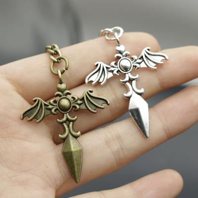 Çok Satan Takı Minimalist Şeytan Kılıcı Anahtarlık Kolye Ucu