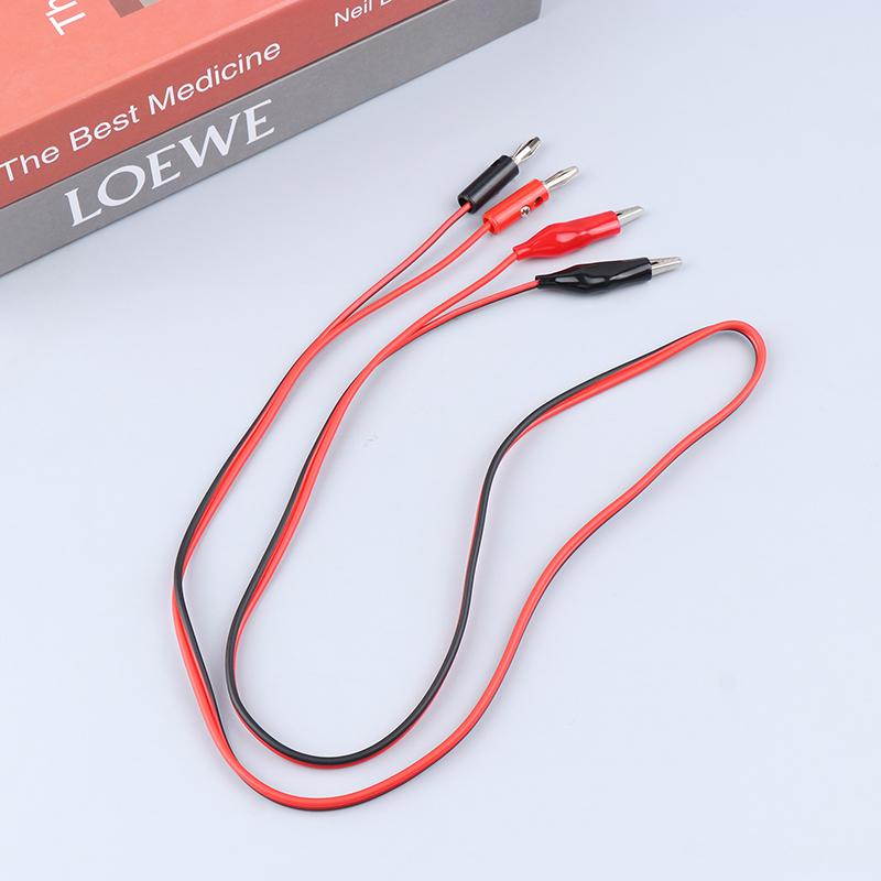 1Pc Multi-Meter Test Leads Cable Line 100Cm Double Ends Banana Plug To Alligator Clip Electrical Connector Diy Tool