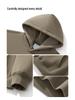 Men's Heavyweight American Trend Hoodie - Solid Color Casual plus Velvet