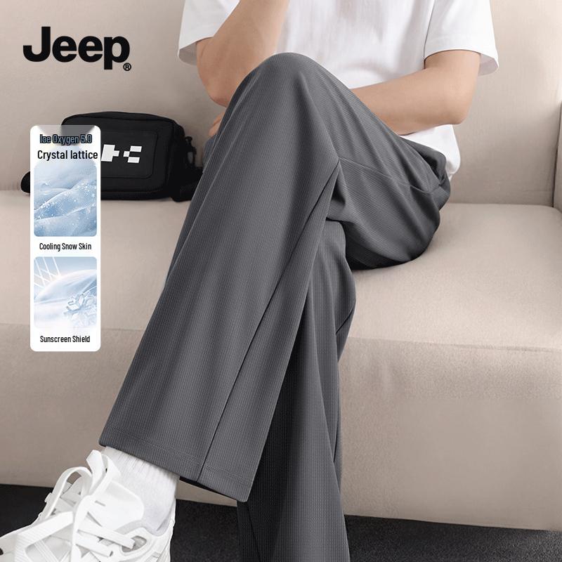 JEEP Men s Summer Quick-Dry Ice Silk Casual Pants M