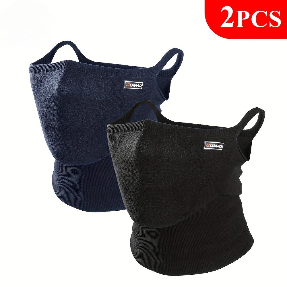 2 vnt. Vėjo nepraleidžiantys pusės veido uždangalai vyrams ir moterims - uždedami už ausų, patogūs sportui, kvėpuojantis mezginys, idealūs dviračių sportui, bėgiojimui ir lauko veiklai