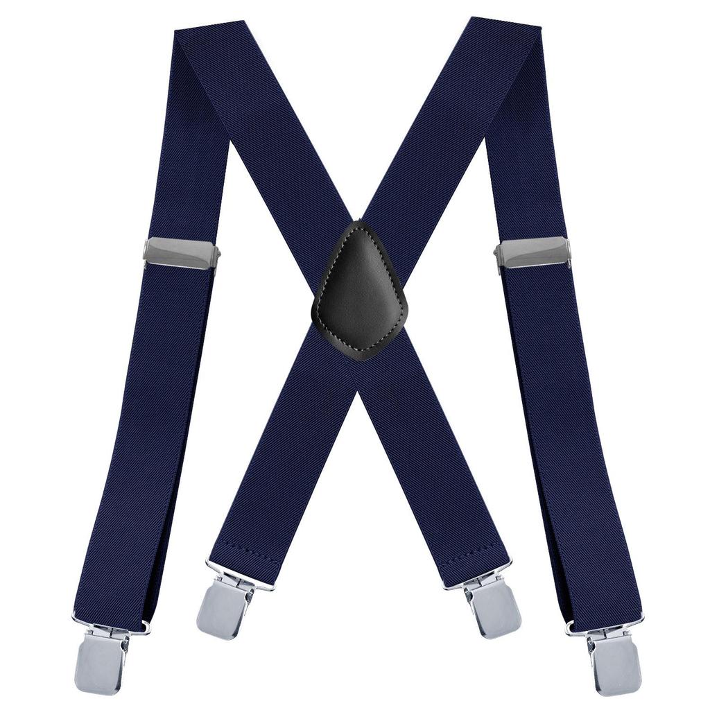 Men's Elastic X-Shape Adjustable Dress Suspenders Braces