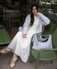 Place Studio Lace Shirred Ribbon Cotton Elastic Long Tiered Skirt _2 Colors