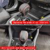 For Subaru Forester 2025 2026  Car leather gear Head Knob handle Gear Shift Collars Handbrake Grip Cover Interior Accessories