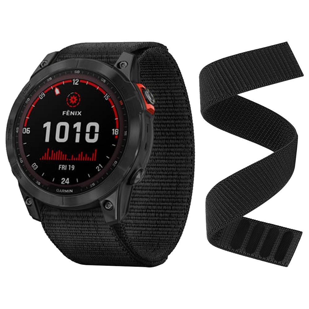 Hook & Loop Nylon Strap For Garmin Descent G1 Solar/Epix (Gen 2)/Forerunner 945 LTE 745/Approach S60 S62 Watch Band Accessories