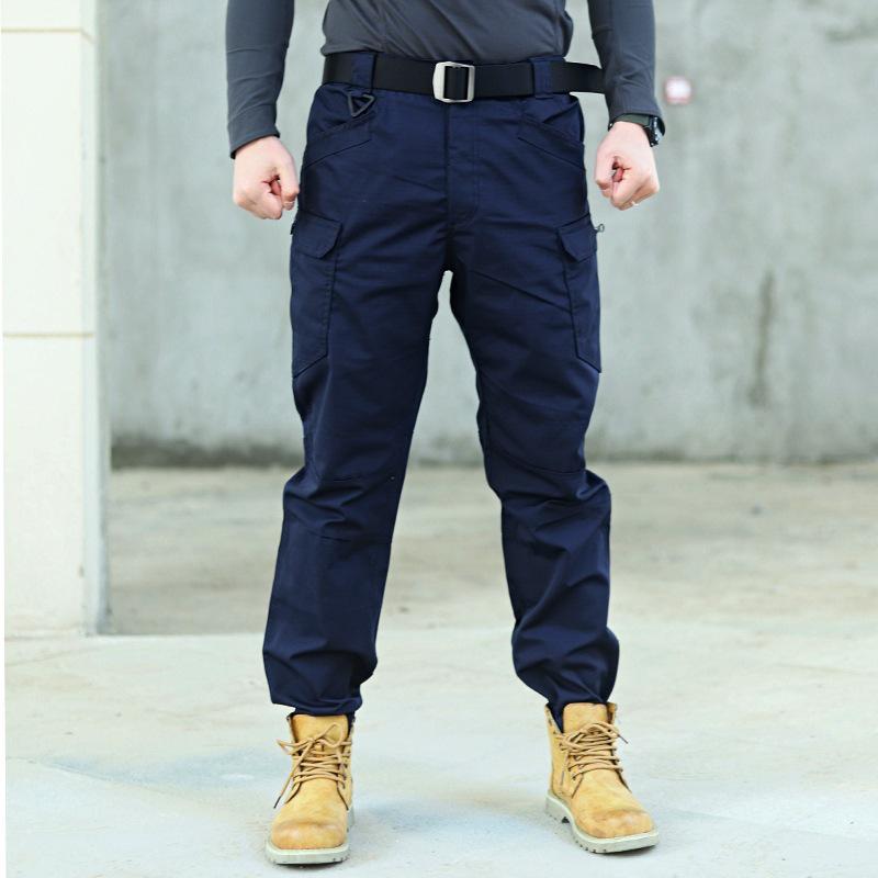 Pantalon Tactique Camouflage IX7 Multi-Poches pour Homme - Vêtement d'Extérieur Durable pour le Printemps et l'Été