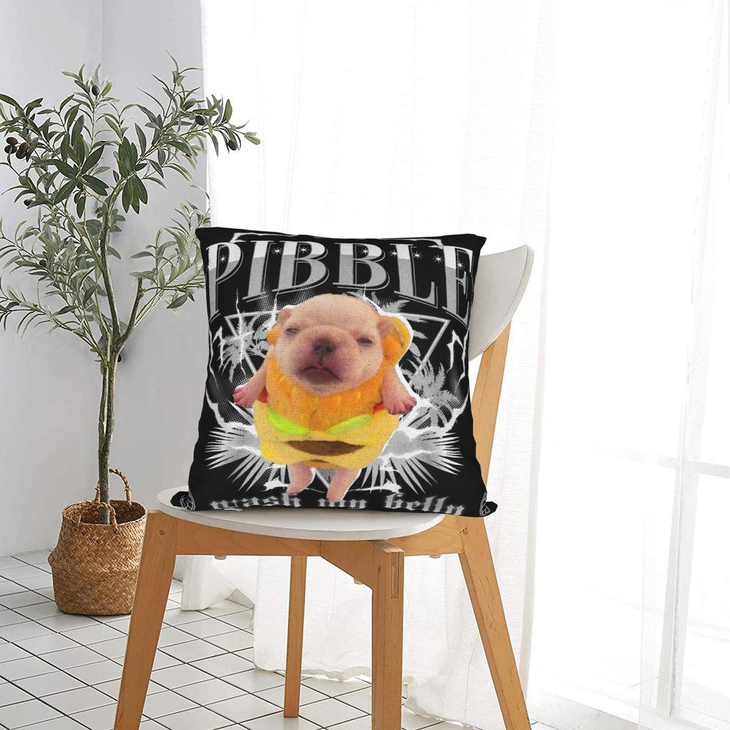 Federa per Cuscino Divertente pibble Meme lava La Mia Pancia Pulita La Mia Pancia Meme Federa per Cuscino Carina Divertente per Divano Divano Camera da Letto Federe