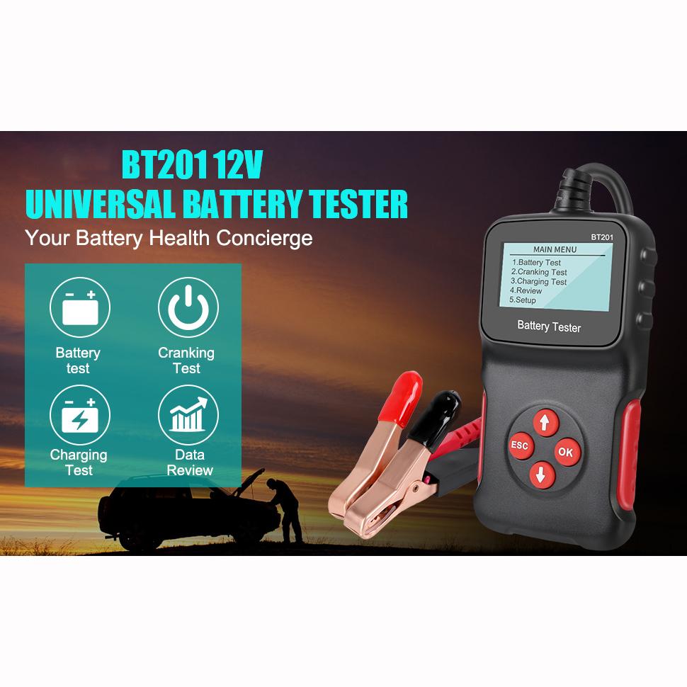 12V Car Battery Tester,Automotive 100-2000 CCA Battery Load Tester,Auto Alternator Tester Digital,Battery Analyzer for Cars Trucks Ship SUV Motorcycle