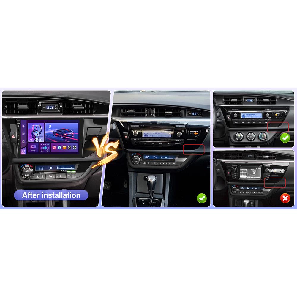 10.1" Wireless CarPlay Android GPS Navigation Radio for Toyota Corolla 2013-2016, 2GB+32GB