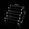 Clear Acrylic Display Stand For Anime Figures Cupcake Shelf Organizer Desserts Holder Jewels Display Risers Stand Perfume Stand