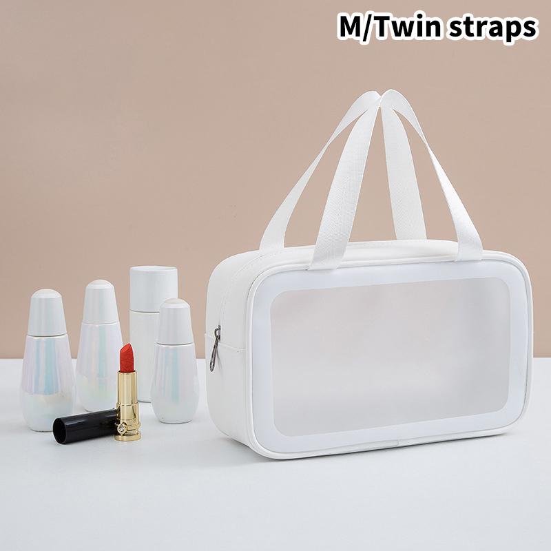 Pu Frauen Reise Aufbewahrungstasche Kosmetiktasche Make-up Tasche Reise Organizer Taschen wasserdichte Kulturtasche transparente Kosmetiktaschen