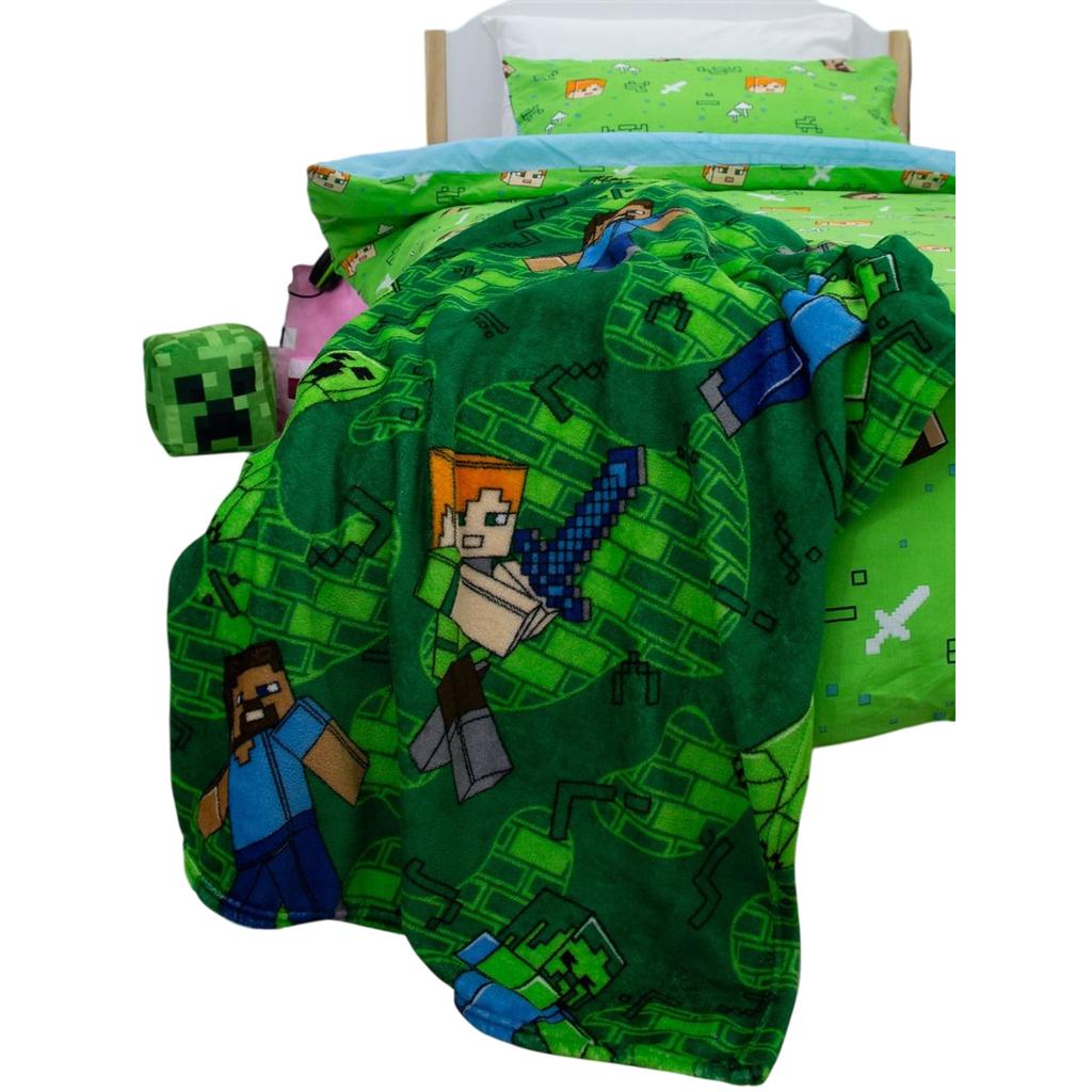 Minecraft Levels Fleece Blanket