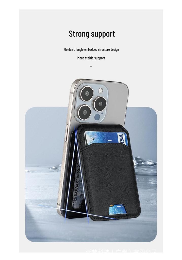 Ultra-Thin Magnetic Card Holder for iPhone 14/15/16 Pro Max with Stand