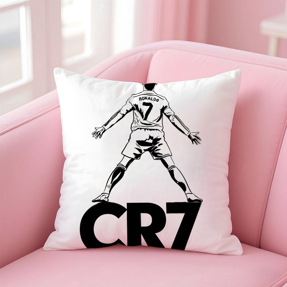 CR7 CCristiano RRonaldoS Cushion Cover Pillow Case Soft Friendly Fabric  Concealed Zipper