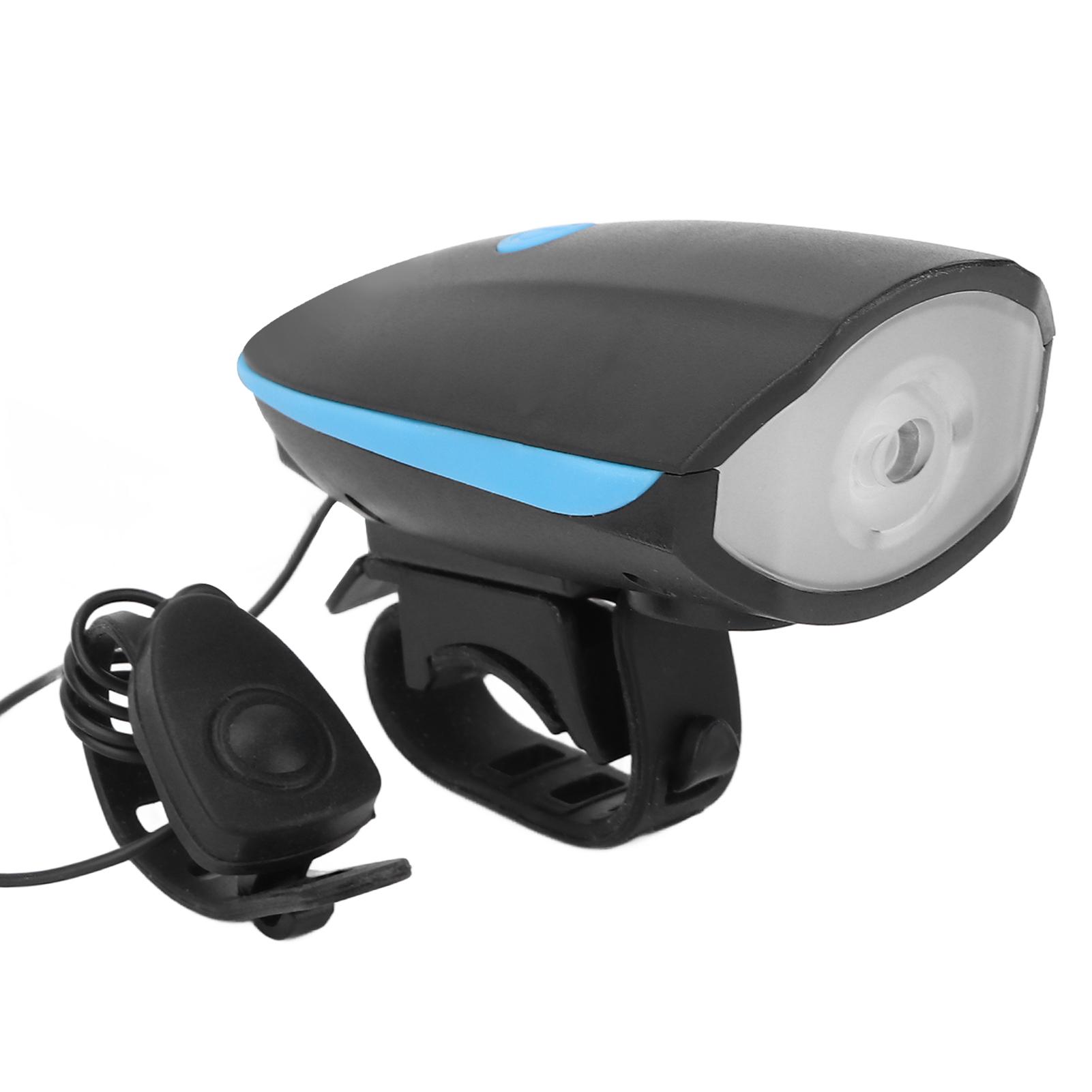

Scooter Headlights USB Rechargeable High Brightness Night Riding Front Light with HornBlue синий