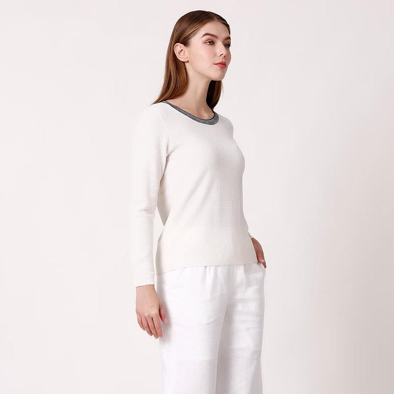Anlom Women's Slim-Fit Color-Block Knit Sweater