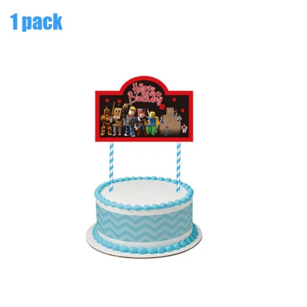 Hot Robot Roblox Dětská Narozeninová Párty Potřeby Sada Jednorázové Nádobí Roblox Papírové Talíře Kelímky Balónky Baby Shower Party Dekorace