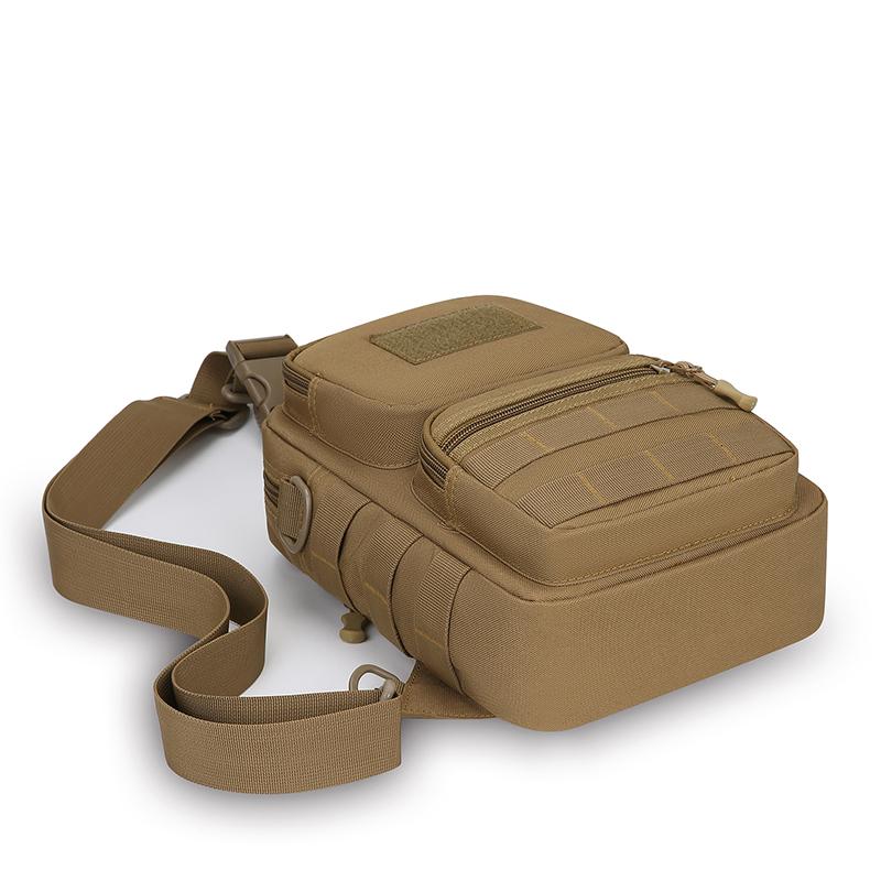 Herren Taktische Camouflage Schultertasche - Mehrfachtaschen Brusttasche Konvertiert zu Umhängetasche/Rucksack (Langlebiges Wander-Essential)