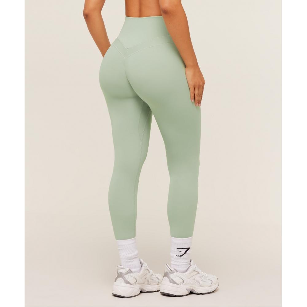 Gymshark Whitney Short Leggings Haze Green B6b6m Edc3