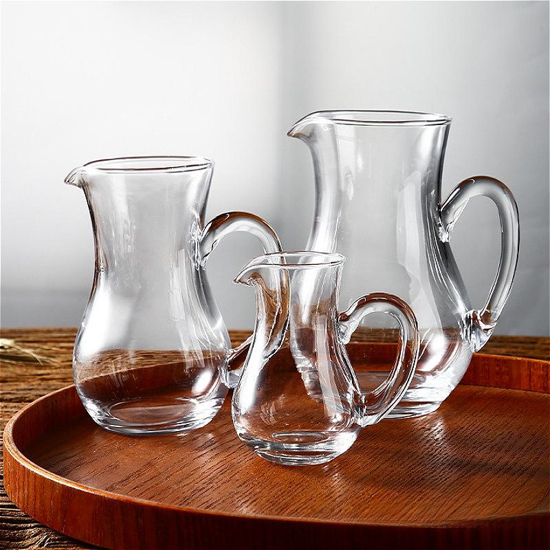 Einfacher Stil Weinseparator mit Griff Transparent Rotwein Dekantierer Haushaltswasserspender Weinseparator Barzubehör