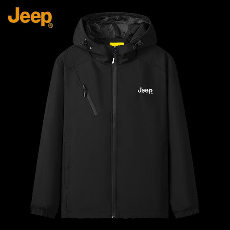 Jeep Men's Spring/Autumn Casual Hooded Jacket