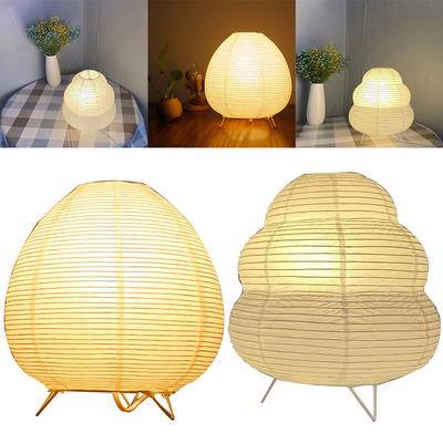 Kreatywna lampa podłogowa na statywie Lampa stołowa z papieru ryżowego Dekoracyjna latarnia Ręcznie robiona Nordycka papierowa latarnia Światło do sypialni