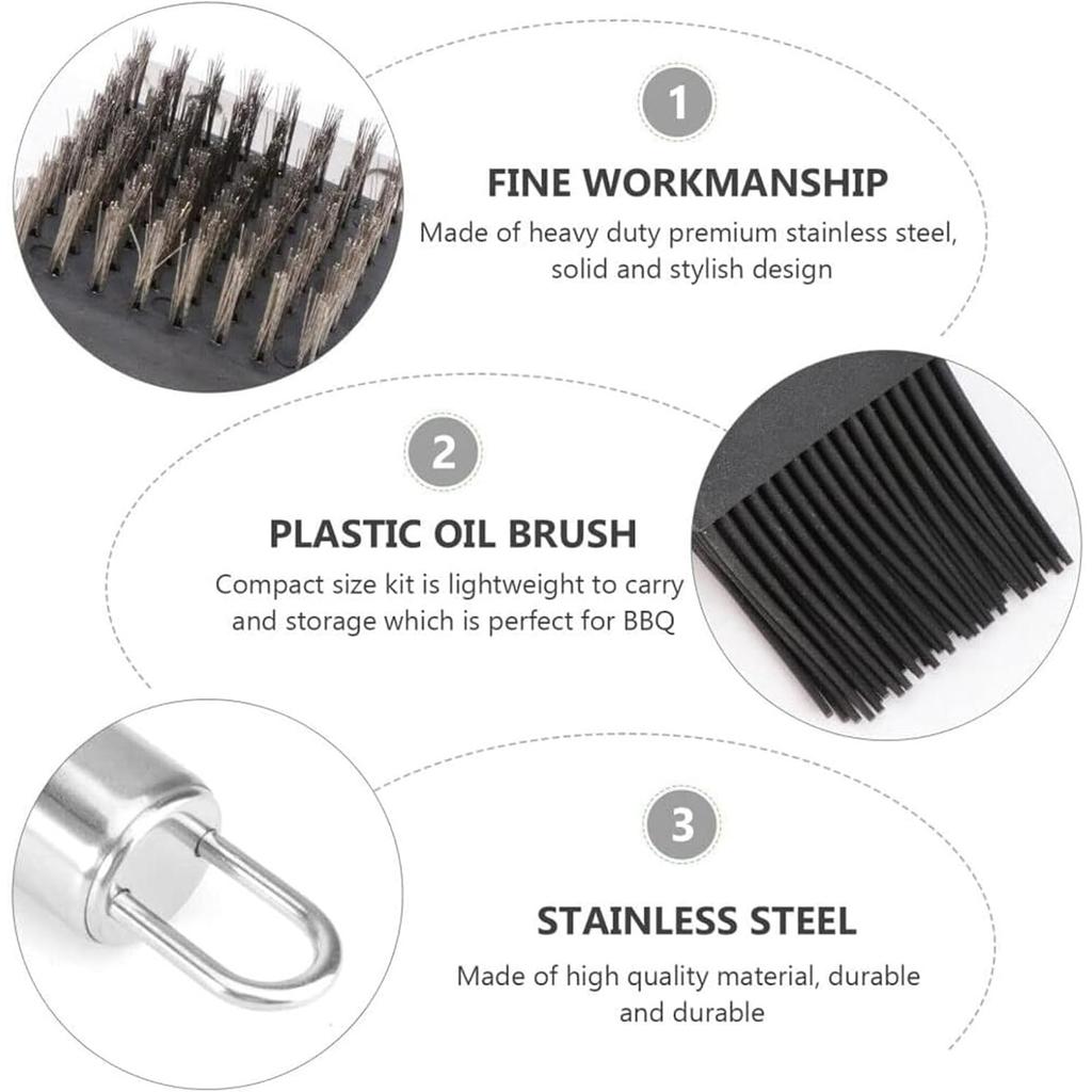 Barbecue Grill Tools Set - Stainless Steel BBQ Accessories with Storage Bag Men Women Outdoor Grilling Kit Barbecue Grill Utensils for Camping Party