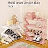 1pc 4-Tier Z-Shaped Shoe Rack - Easy Assembly Multi-Purpose Floor Standing Organizer for Home, Dorm, Entryway - Shoe Storage Organizer