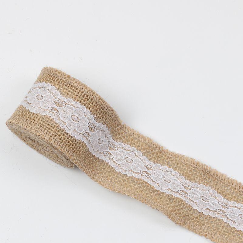 Leinen Spitze Bandbreite Hanfseil Streifen Dekoration Kindergarten Ring Spitze Leinen Rolle Handgefertigt DIY Material Zubehör