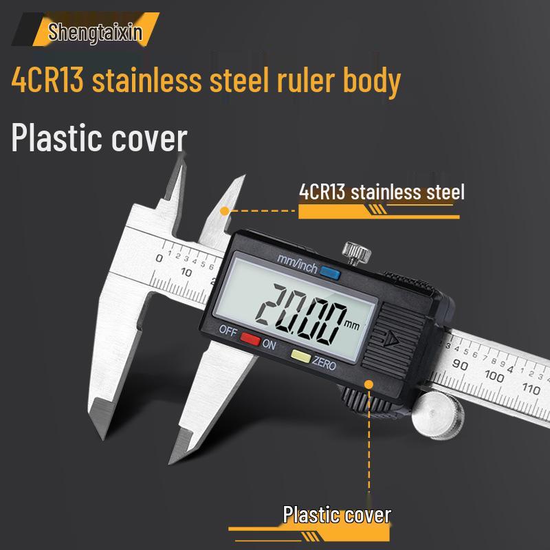 Shengtai Xin Digital Vernier Caliper High Precision Stainless Steel Gauge for Jewelry and Cultural Playthings